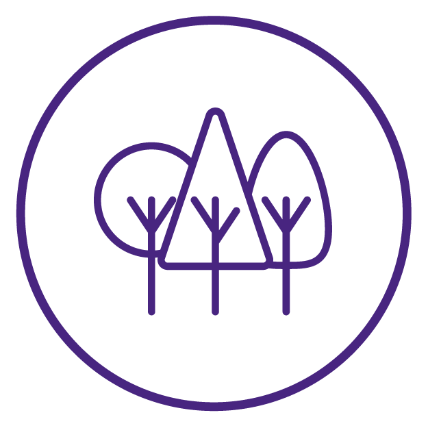 icon of trees
